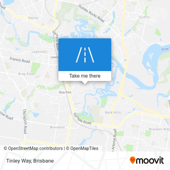 Tinley Way map