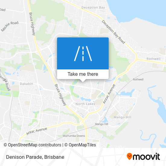 Denison Parade map