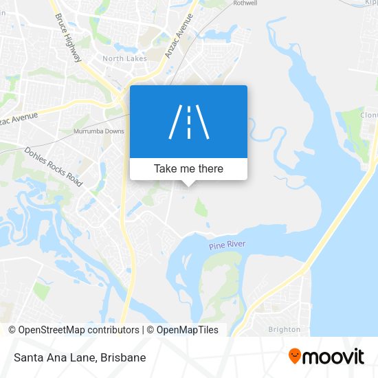 Santa Ana Lane map