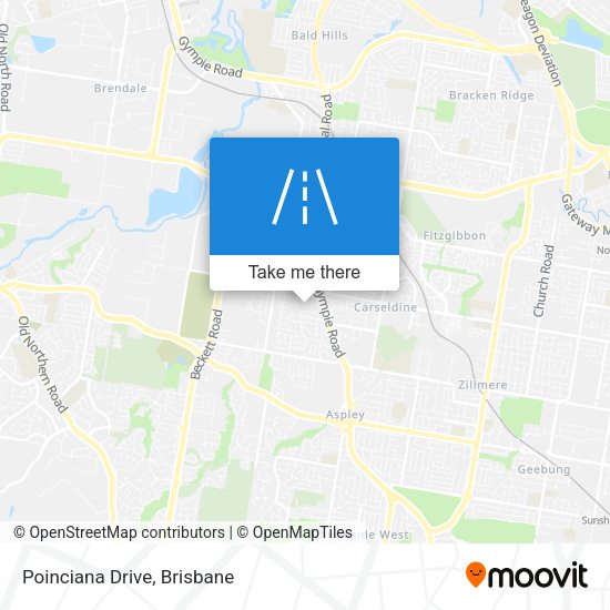 Poinciana Drive map
