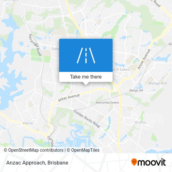 Anzac Approach map