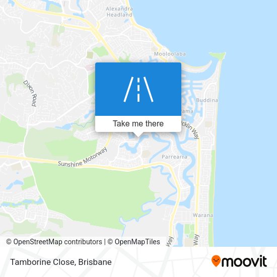 Tamborine Close map