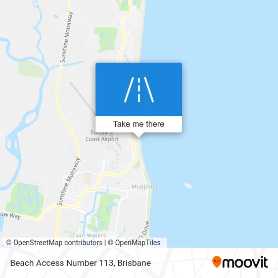 Mapa Beach Access Number 113