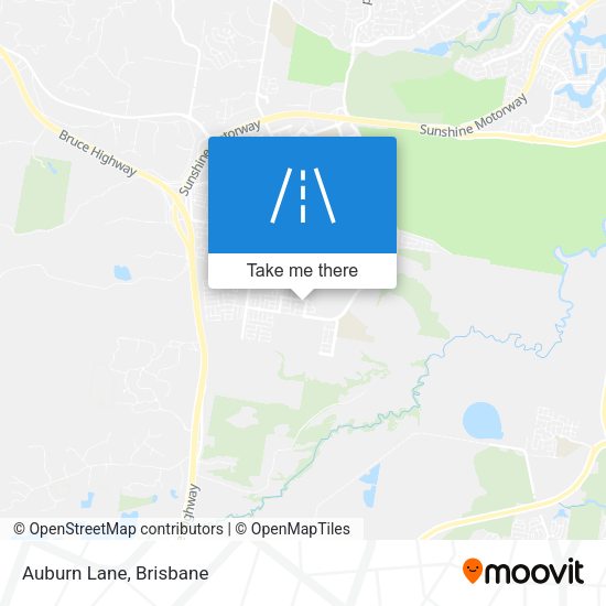 Auburn Lane map