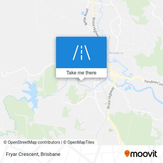 Fryar Crescent map