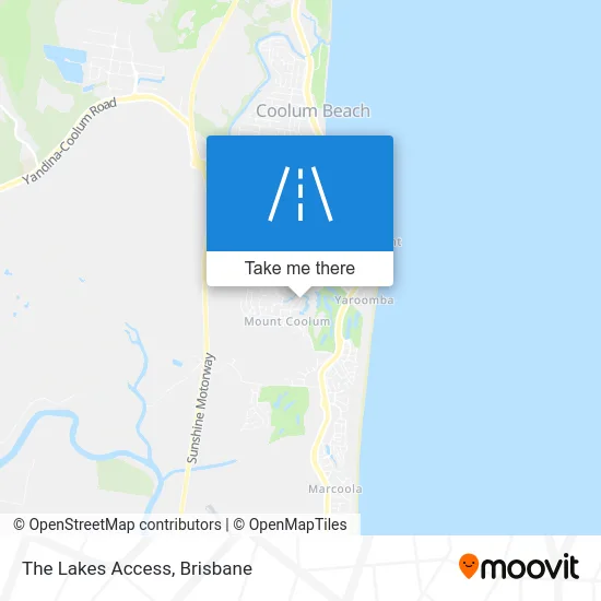 Mapa The Lakes Access