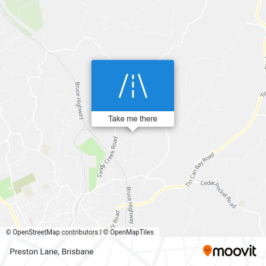 Preston Lane map