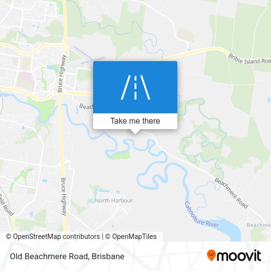 Old Beachmere Road map