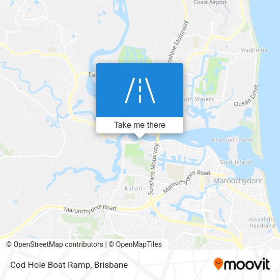 Cod Hole Boat Ramp map