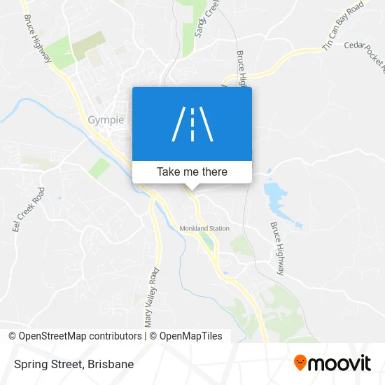 Mapa Spring Street