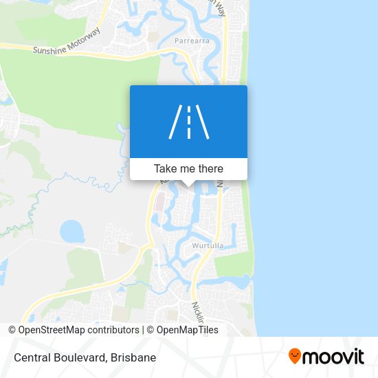 Central Boulevard map