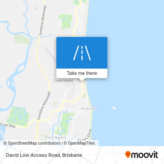 David Low Access Road map