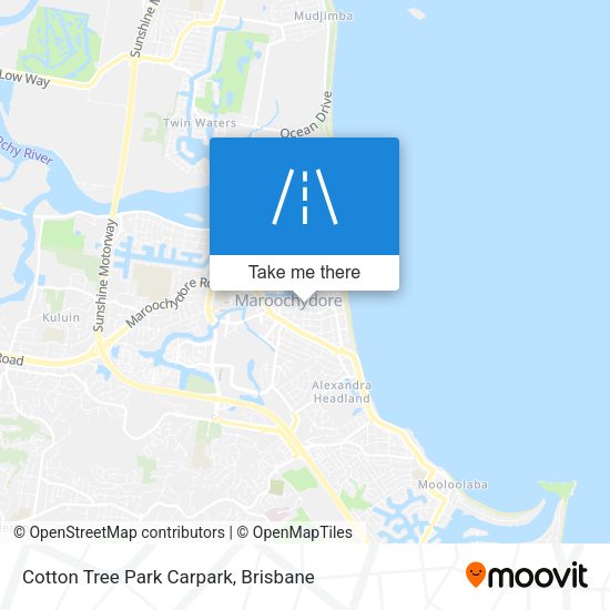 Cotton Tree Park Carpark map