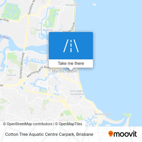 Cotton Tree Aquatic Centre Carpark map