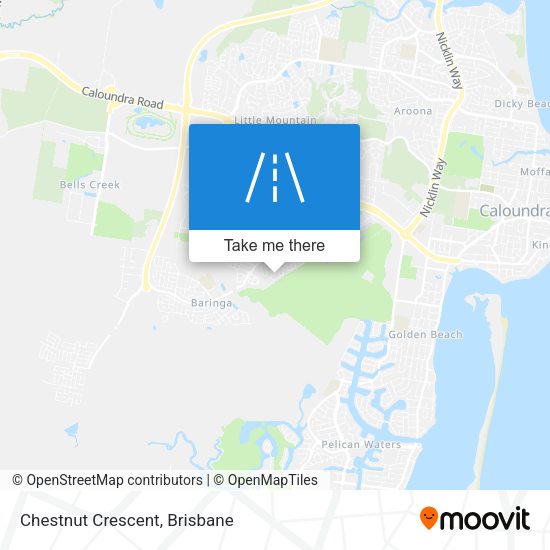 Chestnut Crescent map