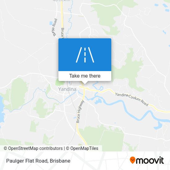 Paulger Flat Road map