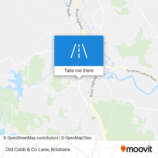 Old Cobb & Co Lane map