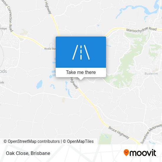 Oak Close map