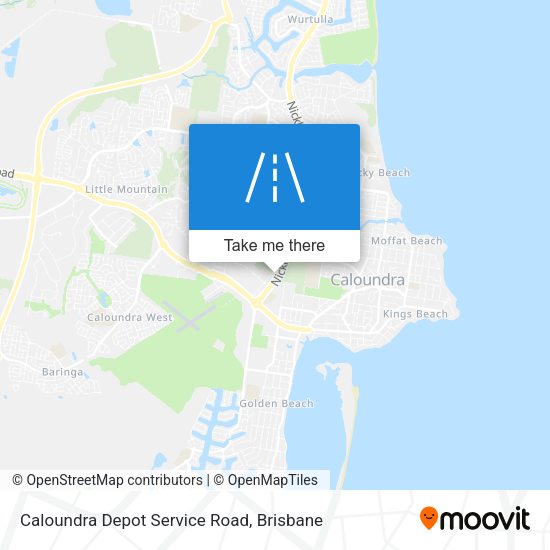 Caloundra Depot Service Road map