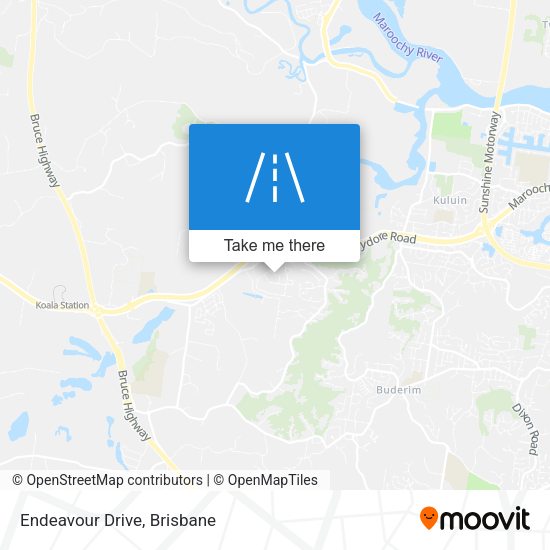 Endeavour Drive map