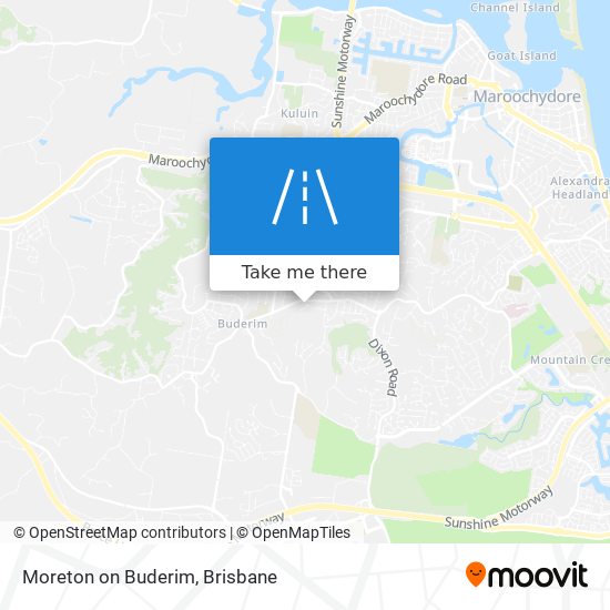 Moreton on Buderim map