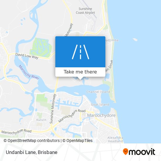 Undanbi Lane map
