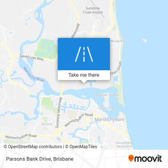 Mapa Parsons Bank Drive