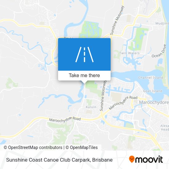 Sunshine Coast Canoe Club Carpark map