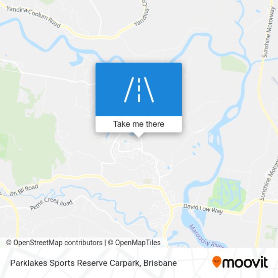 Parklakes Sports Reserve Carpark map