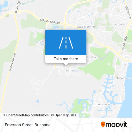 Emerson Street map