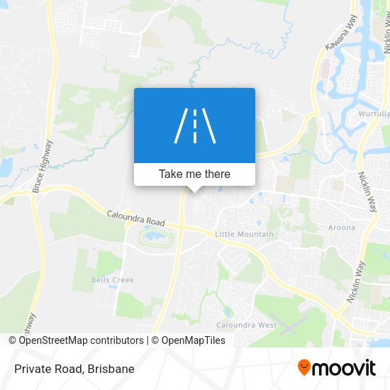 Private Road map