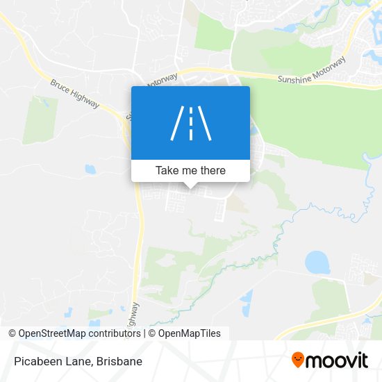 Picabeen Lane map