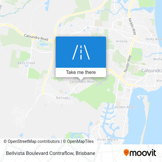 Bellvista Boulevard Contraflow map
