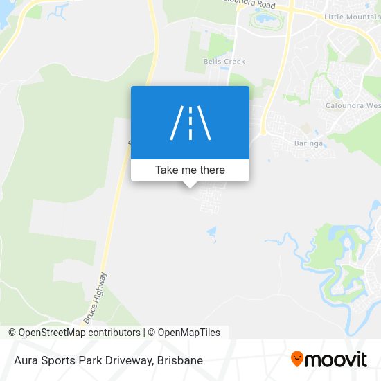 Aura Sports Park Driveway map