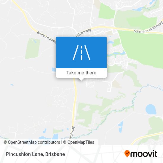 Pincushion Lane map