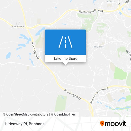 Hideaway Pl map