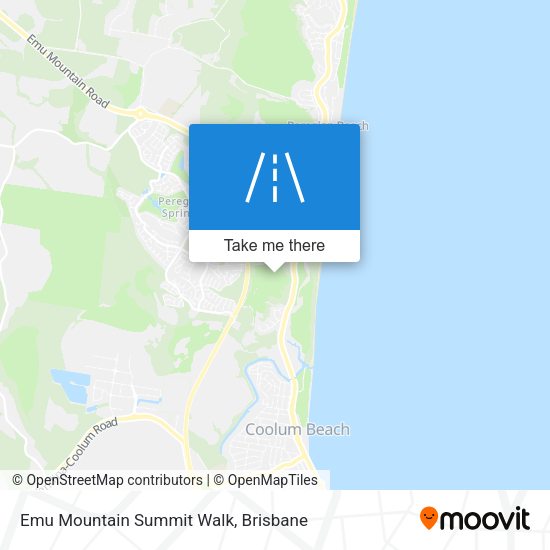 Emu Mountain Summit Walk map