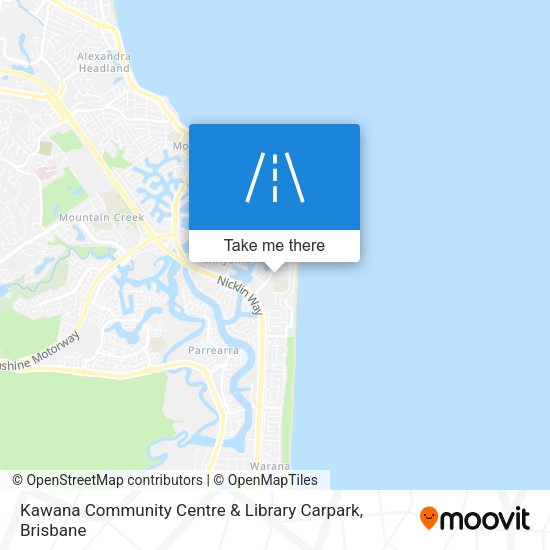 Kawana Community Centre & Library Carpark map