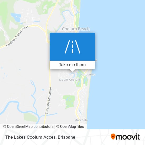 The Lakes Coolum Acces map