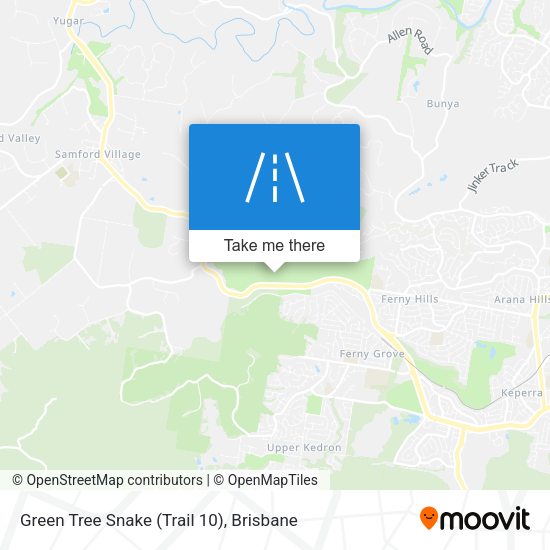 Green Tree Snake (Trail 10) map