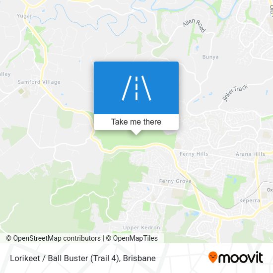 Lorikeet / Ball Buster (Trail 4) map