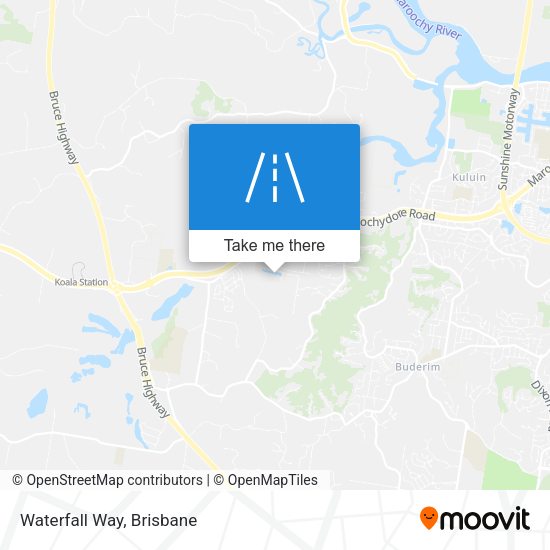 Waterfall Way map