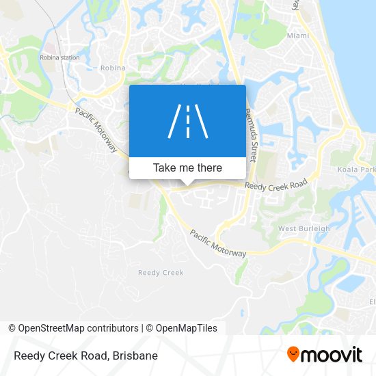 Reedy Creek Road map