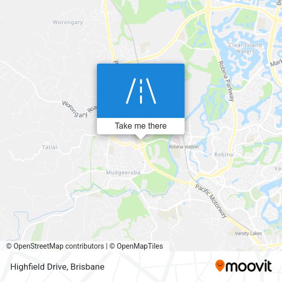 Highfield Drive map