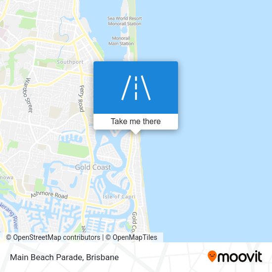 Main Beach Parade map