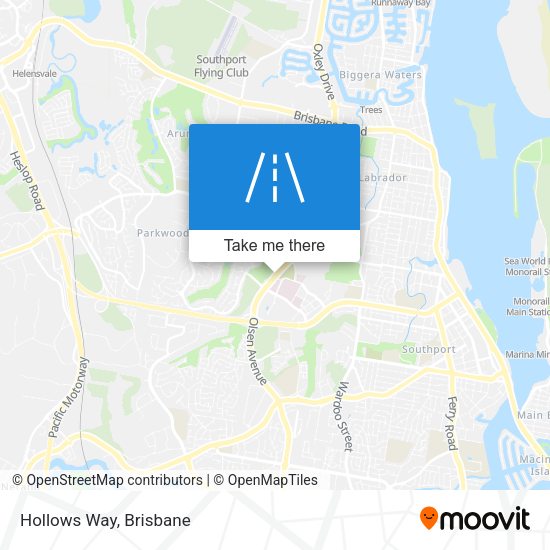 Hollows Way map