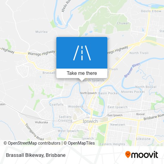 Brassall Bikeway map