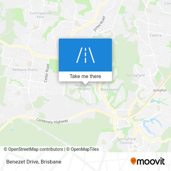 Benezet Drive map