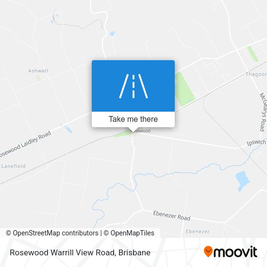 Rosewood Warrill View Road map
