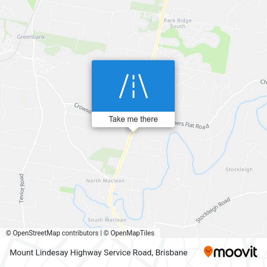 Mount Lindesay Highway Service Road map